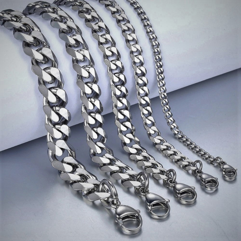 Personalized Miami Cuban Chain Bracelet - 5 mm - Silver - SETT&Co