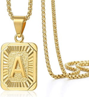 Open image in slideshow, Initial Pendant (Gold) A / 18 45Cm 200000162

